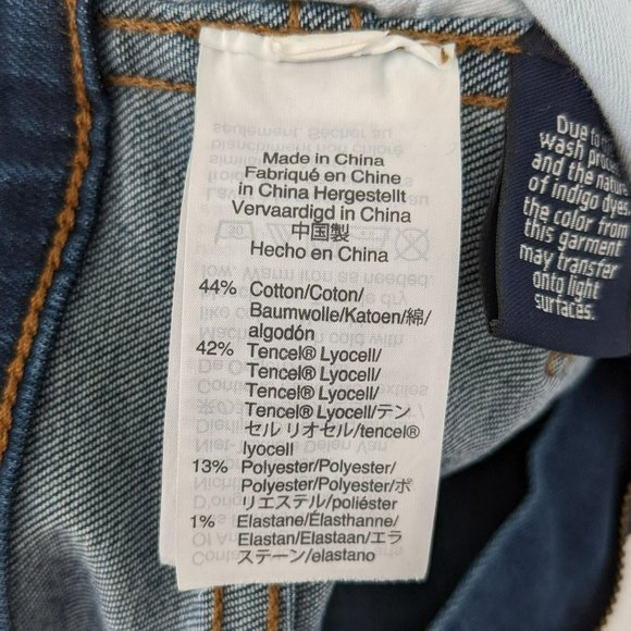 Madewell 10" High Rise Skinny Jeans 23 Medium Blue Wash Denim Cotton Classic Zip - Picture 9 of 13